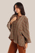 Striped patterned jacquard jacket